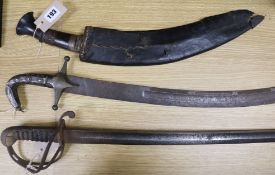 Three various swords