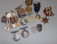 A quantity of military medals