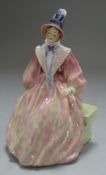 A Royal Doulton figure, 'Meriel' HN 1931, designed by Leslie Harradine, issued 1940-1949, pink and