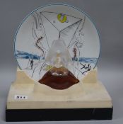 A Salvador Dali limited edition plated and perfume bottle