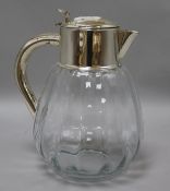 A silver mounted decanter