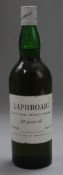 One bottle of Laphroaig 10 year old Islay Malt