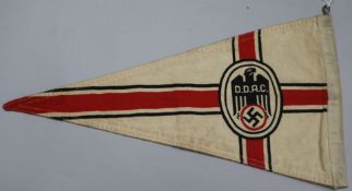 A German World War II DDAC car pennant