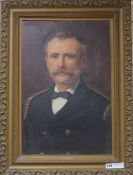 Robertsonoil on boardPortrait of Samuel Edward Froggatt (ex, fire service c.1910-20)signed60 x 40cm