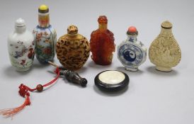 A collection of Chinese snuff bottles