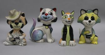 Four Lorna Vailey model cats