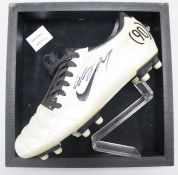 A signed football boot, Wayne Rooney