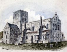 William Delamotte6 watercoloursSt Mary's Church, Shoreham By Seasigned, one dated 1853largest 23 x