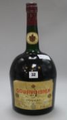 A large bottle of Courvoisier brandy