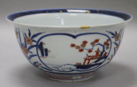 An Arita Imari palette bowl, circa 1700