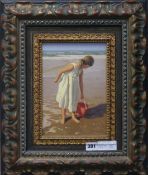 M. Arnandaoil on panelChild on the seashore25 x 17cm