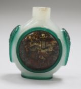 A Chinese glass snuff bottle