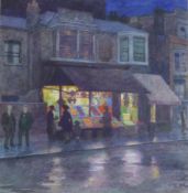 Ellis Martin (1881-1977),watercolourFruit shop in Bellevue Road, Southamptoninitialled14 x 13cm