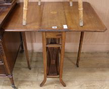 An Edwardian mahogany sutherland table,