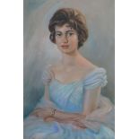 John Strevens (1902-1990)oil on canvasPortrait of a ladysigned and dated 196075 x 49cm