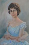 John Strevens (1902-1990)oil on canvasPortrait of a ladysigned and dated 196075 x 49cm