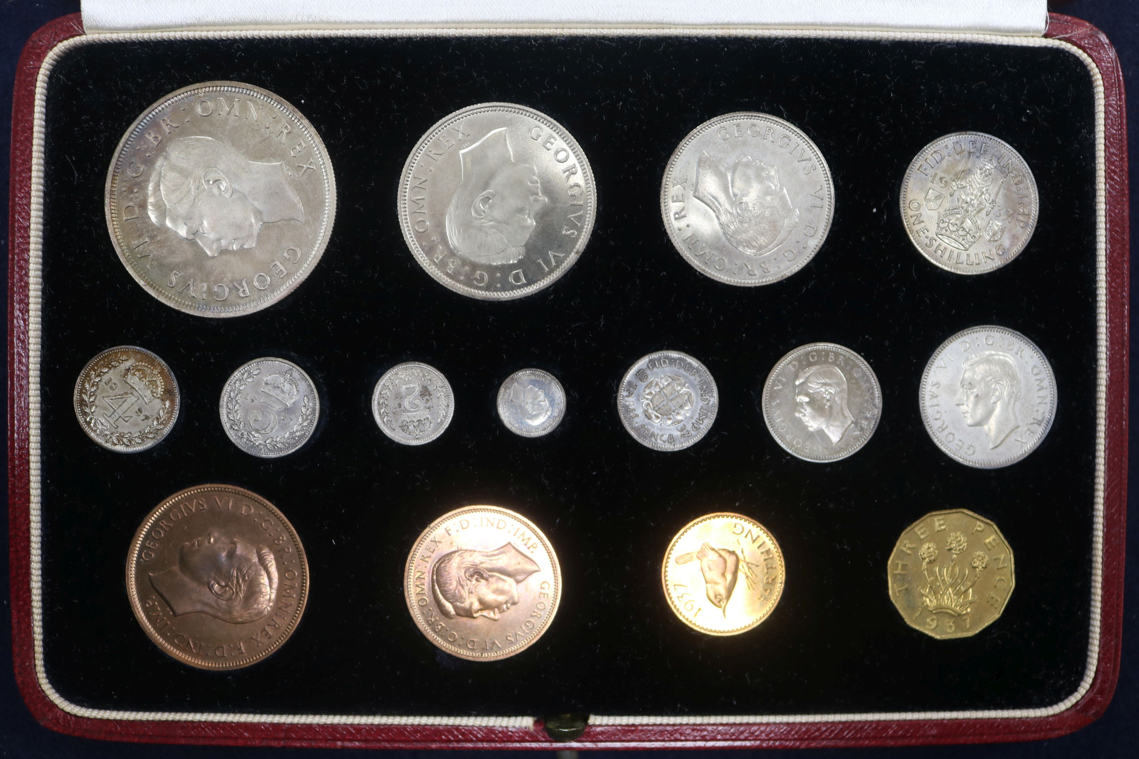 A 1937 specimen coin set