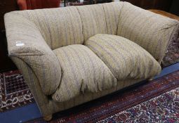 A handmade sofa by George of Newcastle, W.166cm