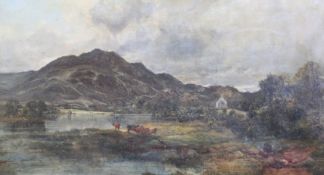 Attributed to Alexander Fraser Junior R.S.A. (1828-1899)oil on canvas'Ben Venue from Loch Achray'