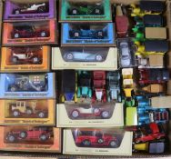 A collection of Matchbox and Corgi trade vehicles and cars, etc.