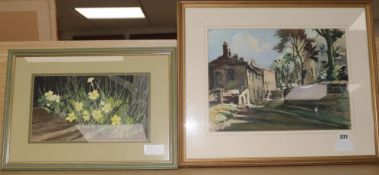 Joseph FosterwatercolourChapel Street, Higham, signed and dated 1959, 27 x 37cmand a Tony Weller