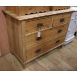 A light oak chest of drawers, W.107cm