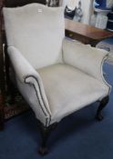A George III style armchair
