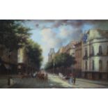 G. Schroteroil on panelParis street scene39 x 59cm