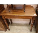 A late mahogany hall table, W.88cm