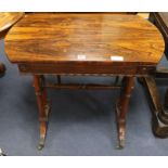 A rosewood work/centre table in manner of Gillows