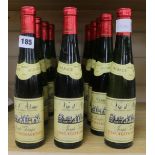 Sixteen half bottles 1989 Vin D'Alsace red wine