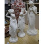 Three classical Parianware figures