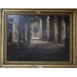 Spanish School (19th century)oil on canvas'Basilica Pontificia de San Miguel'indistinctly signed47 x