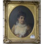 O. Erdmannoil on canvasPortrait of a young ladysigned36 x 29cm