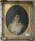 O. Erdmannoil on canvasPortrait of a young ladysigned36 x 29cm