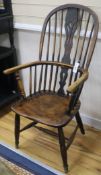 Two 19th century Thames Valley ash and elm Windsor chair