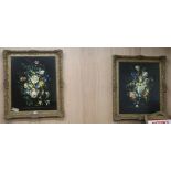 Continental Schoolpair of oils on panelStill life of flowers in a vase60 x 50cm