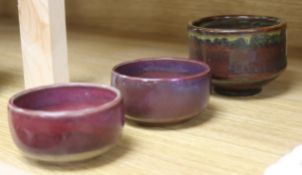 Two Jun type bowls and a Japanese cup