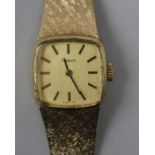 A lady's 9ct gold Tissot wristwatch.