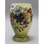 A Moorcroft yellow ground vase