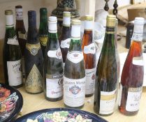 Eleven bottles of mixed German white wines