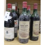 Twelve bottles of mixed French red wines from 1964-1988