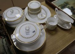 A Royal Worcester 'Summer Morning' part dinner service