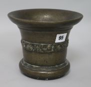 A 17th century bronze mortar