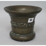 A 17th century bronze mortar