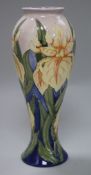 A Moorcroft 'irises' vases