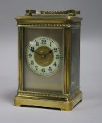 A French brass carriage clock