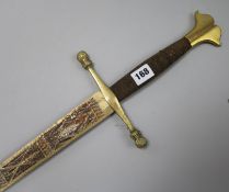 A decorative sword