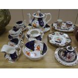 A Victorian lustre teaset and mixed ceramics