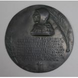 A 19th century Italian Fra Girolamo Savonarola lead alloy plaque